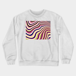 Colourful Striped Background Design Crewneck Sweatshirt